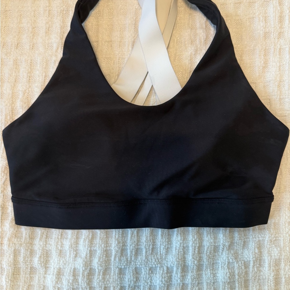 Black and White Women's Sports Bra